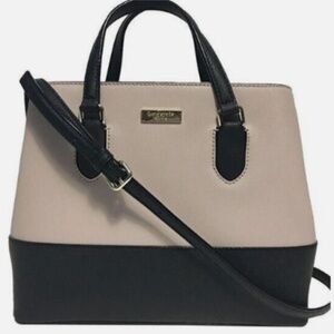 New Kate Spade Laurel Way Evangelie Handbag - Almndne/Bk